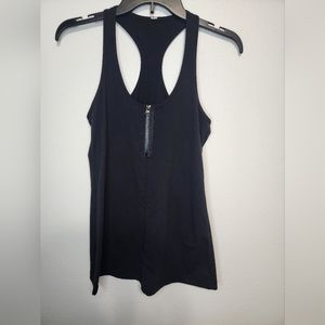 Lululemon y2k black Quarter Zip Tank Top